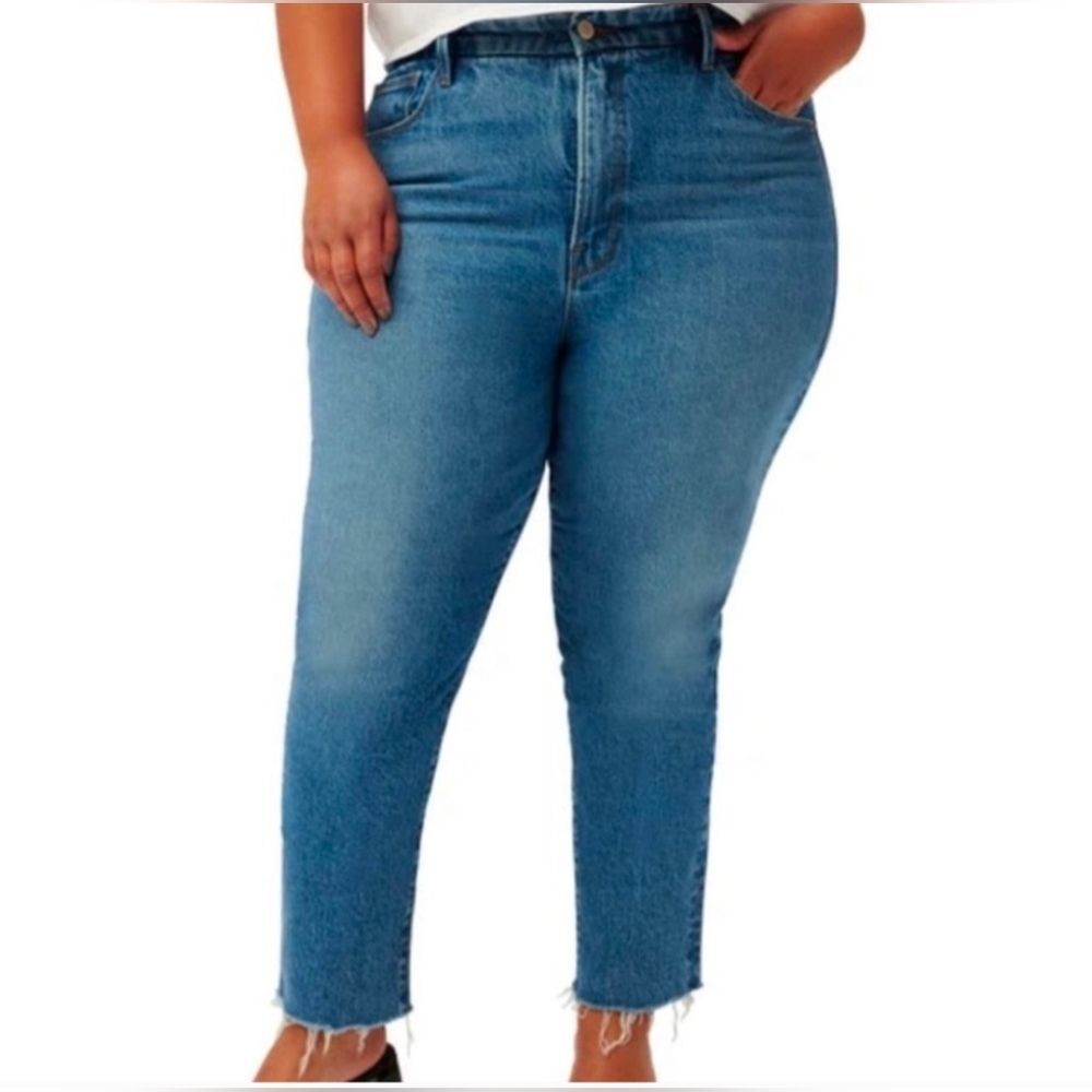 Good American High-Rise Classic Blue Jeans